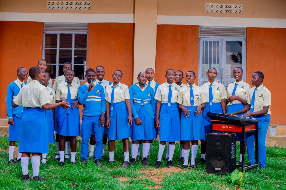 School choir performing